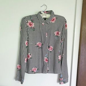 Checkered Floral Shirt
